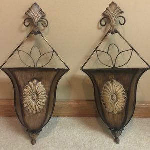 Distressed Bronze Sconces